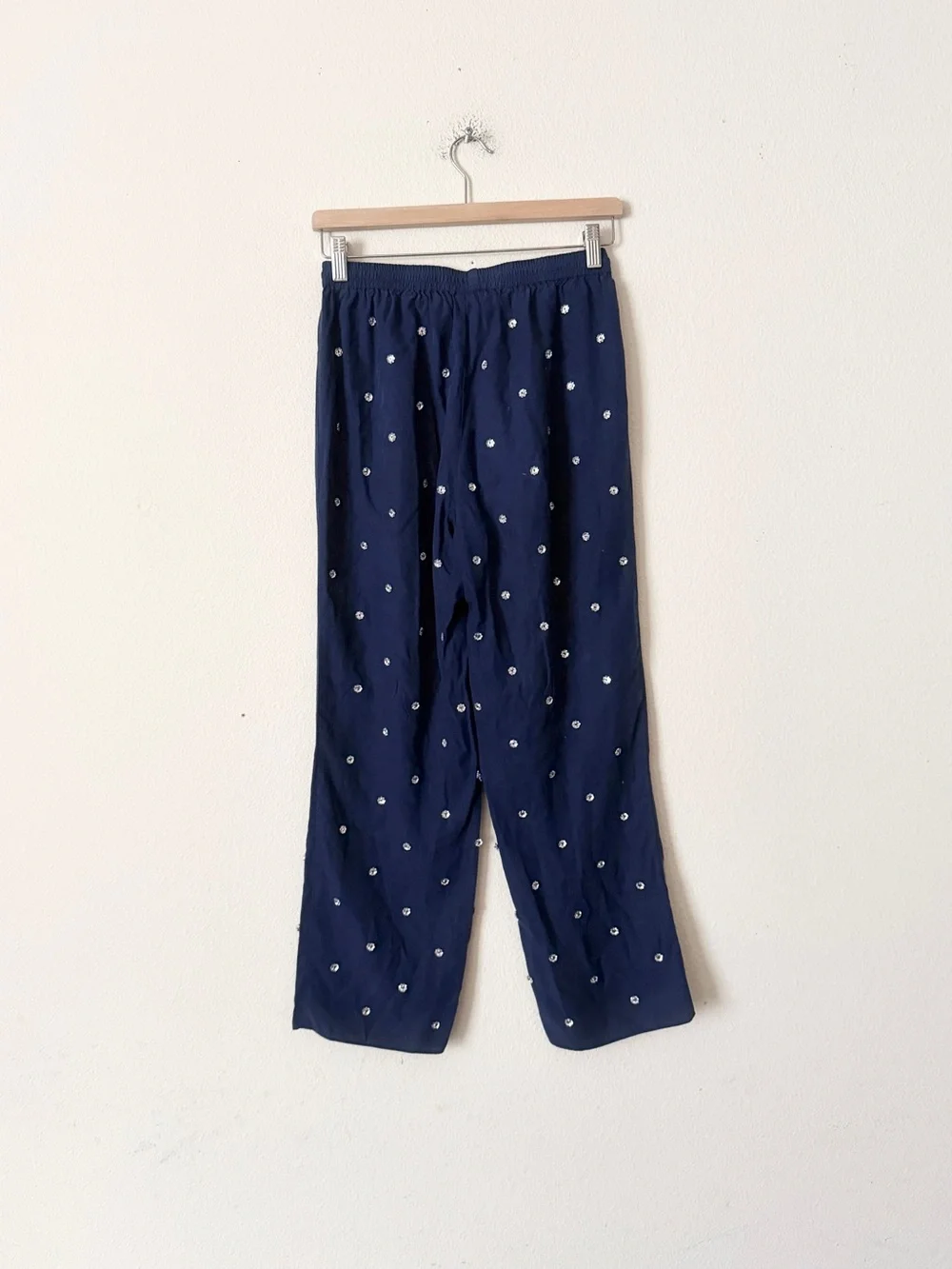Hill House SMALL Jewel Jammie tank pants set in navy rhinestone